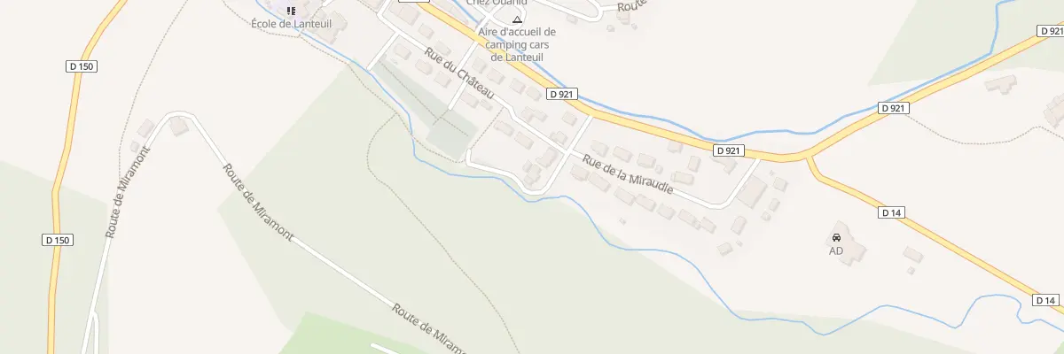 Plan du 8 Rue de la Miraudie à Lanteuil