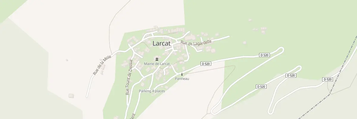 Plan du 18 Le Village à Larcat