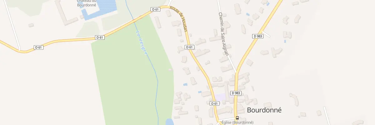 Plan du 13 Rte de Houdan à Bourdonné