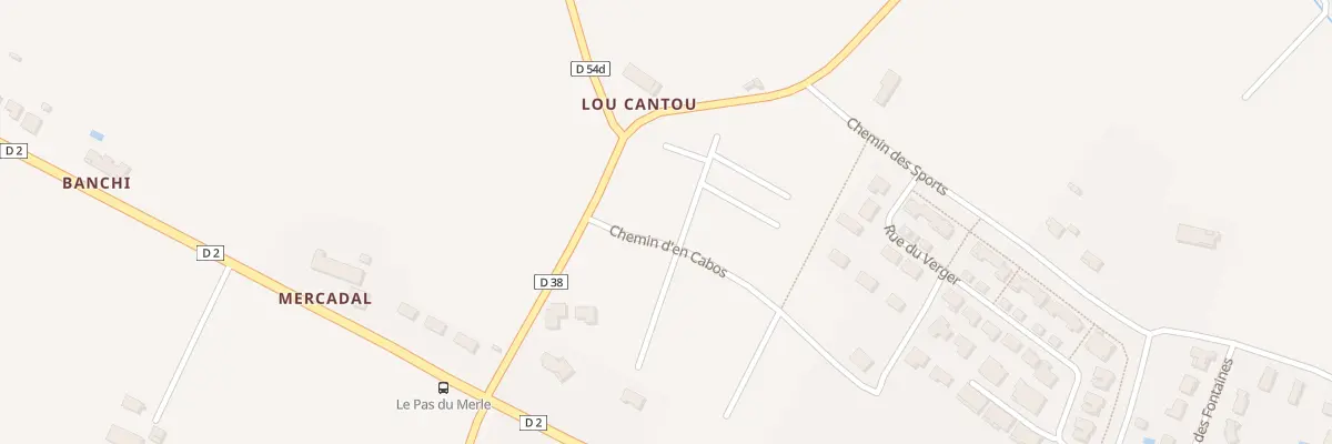 Plan du 320 Che d’En Cabos à Labastide-Beauvoir