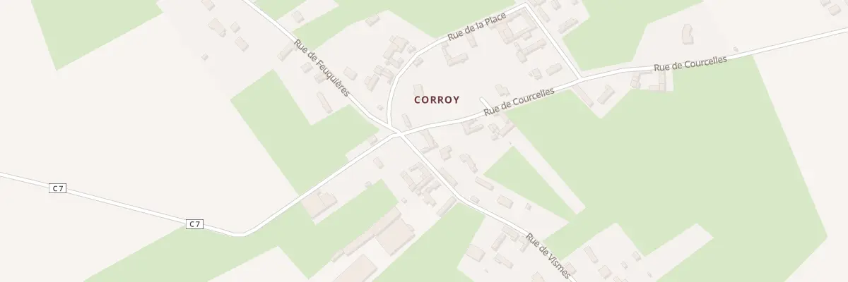 Plan du 1 Rue de Vismes Corroy à Tours-en-Vimeu