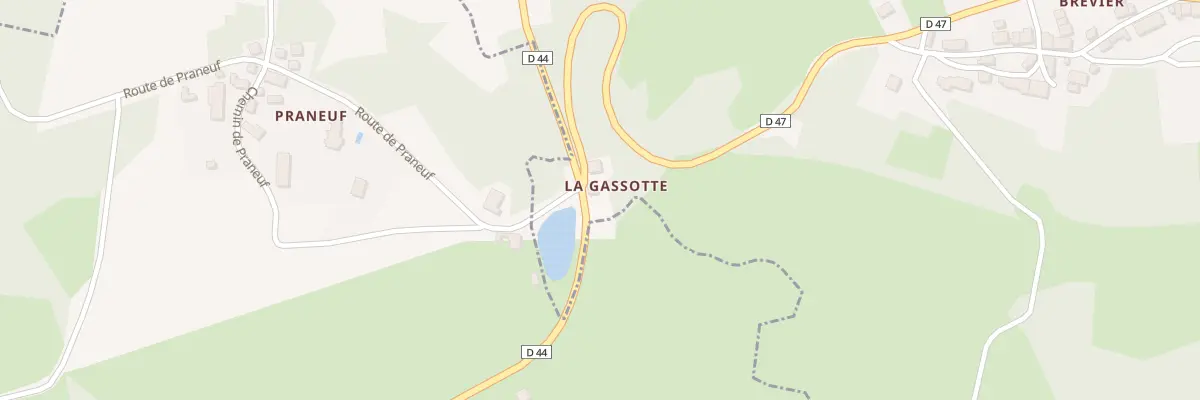Plan du 2 La Gassotte à Dun-le-Palestel