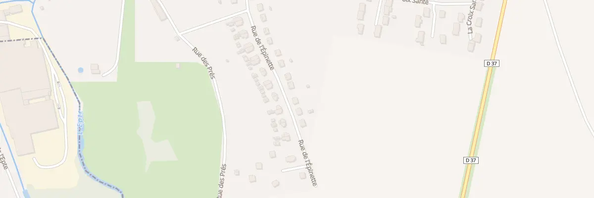 Plan du 25 Rue de l’Épinette à Bray-et-Lû