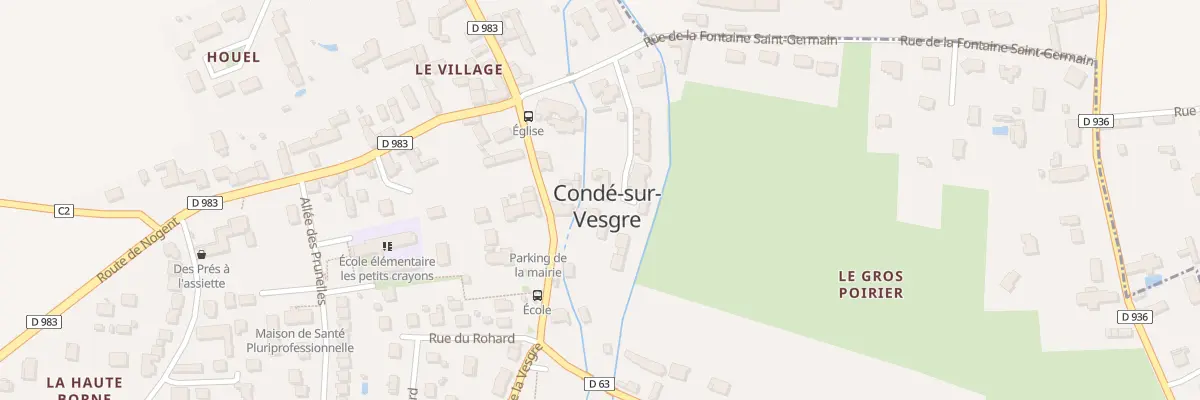 Plan du 10B Rue de la Vesgre à Condé-sur-Vesgre