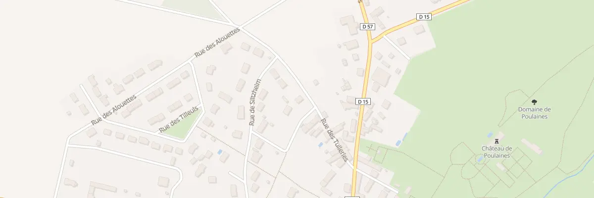 Plan du 15 Rue des Tuileries à Poulaines