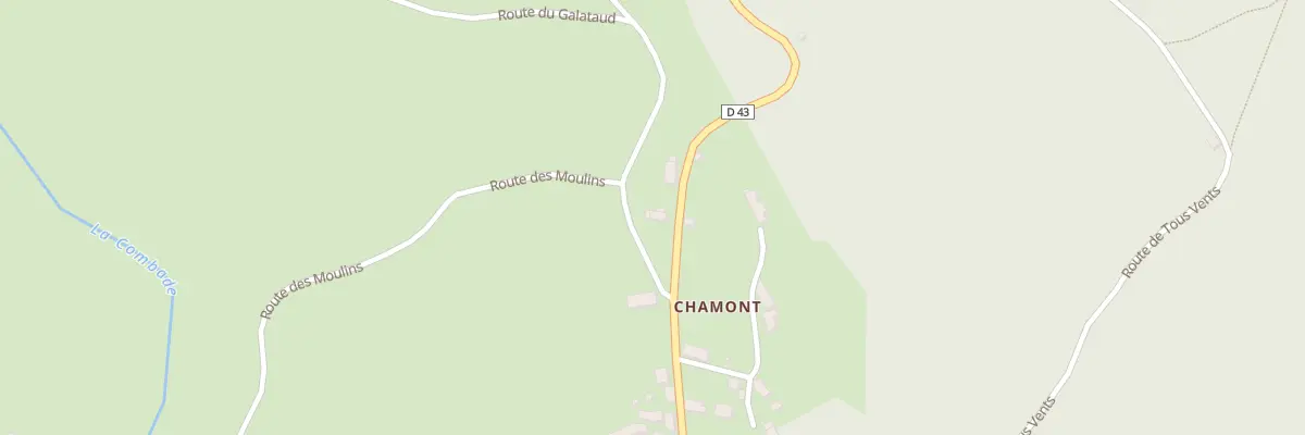 Plan du 5221 Chamont à Sussac