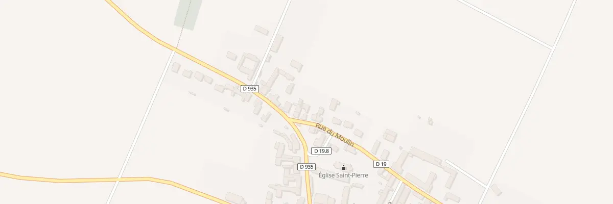 Plan du 1 Rue du Moulin à Guillonville