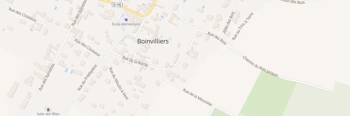 Plan du 3 Rue de la Borne à Boinvilliers