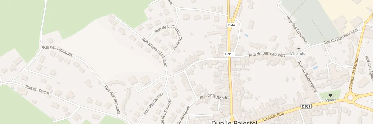 Plan du 24 Rue de la Perriere à Dun-le-Palestel