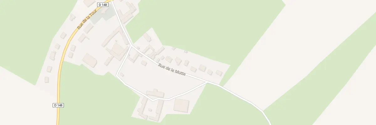 Plan du 14 Che de le Motte à Lefaux