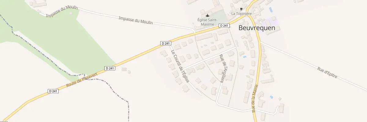 Plan du 3 Rue des Sablons à Beuvrequen