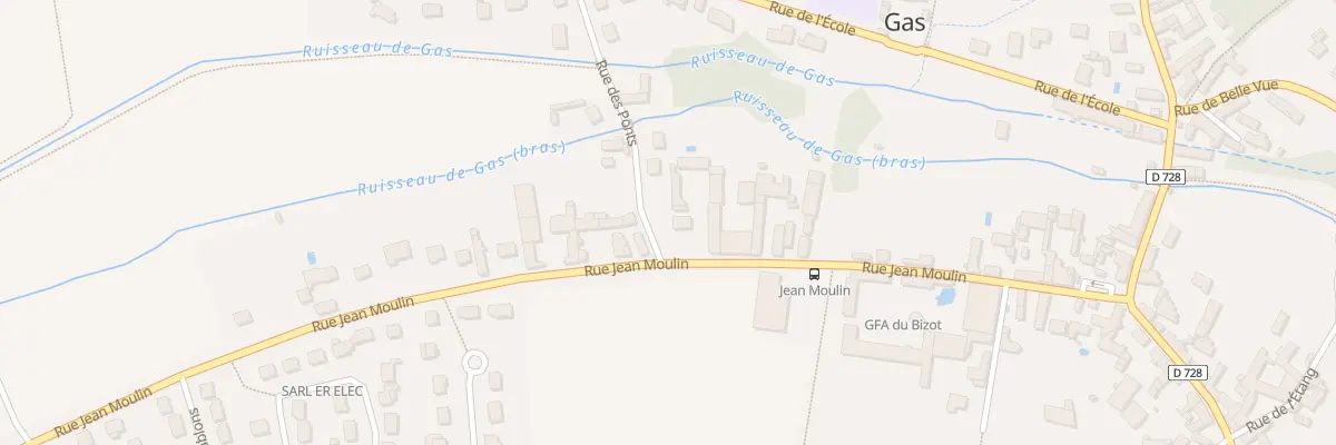 Plan du 16 Rue Jean Moulin à Gas