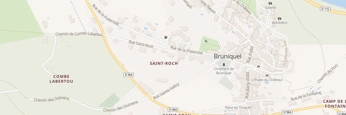 Plan du 1 Rue Saint Roch à Bruniquel
