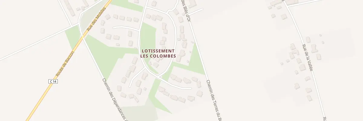 Plan du 42 Rue du Lot Les Colombes à Coulmiers