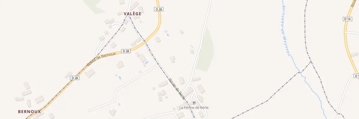 Plan du 5390 Valege à Collonges-la-Rouge
