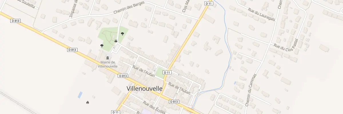 Plan du 2 Rte de Mauremont à Villenouvelle