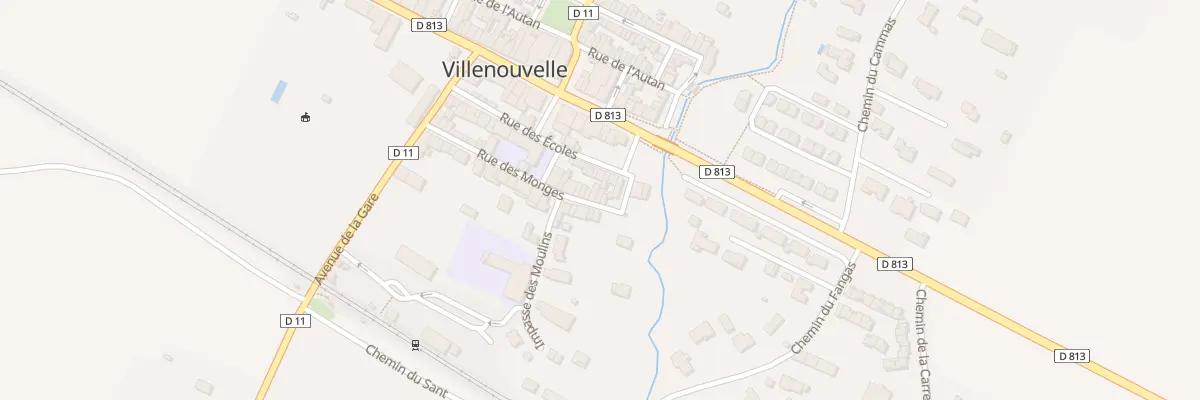 Plan du 5 Rue des Monges à Villenouvelle
