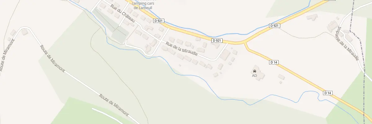 Plan du 16 Rue de la Miraudie à Lanteuil