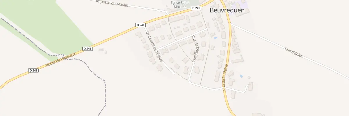 Plan du 25 Rue des Sablons à Beuvrequen