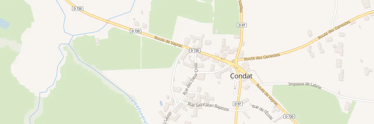 Plan du 5035 Condat à Condat