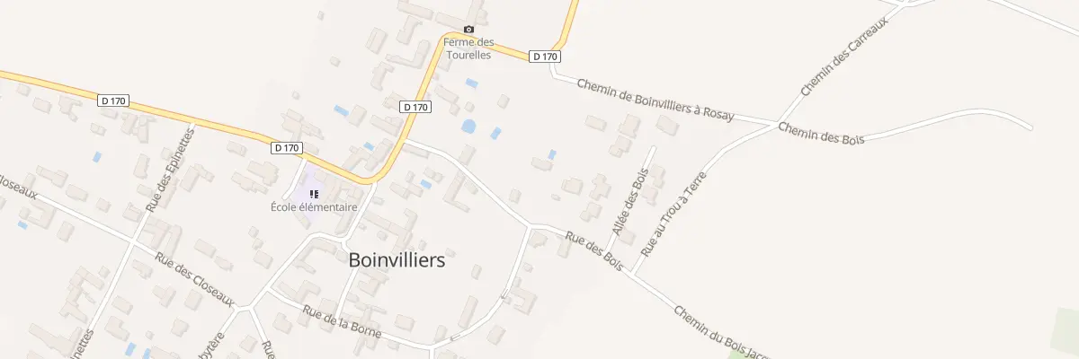 Plan du 1B Rue des Bois à Boinvilliers