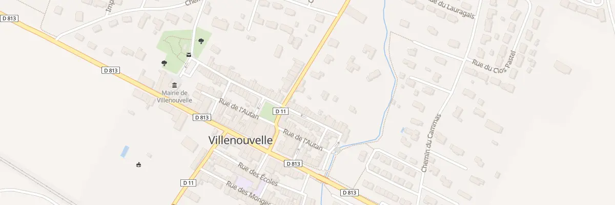 Plan du 25 Rue de la République à Villenouvelle