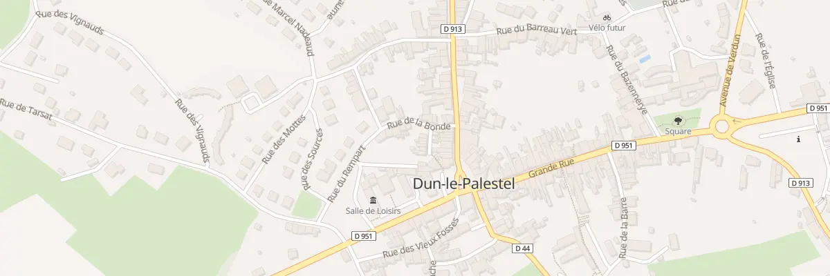 Plan du 7 Pas de la Bonde à Dun-le-Palestel