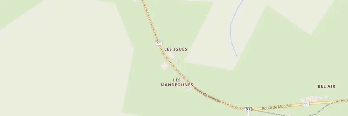 Plan du 2600 Rte de Monclar à Larroque