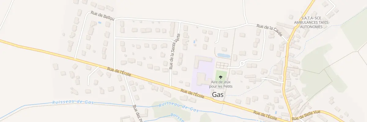 Plan du 2 Rue de la Sente Verte à Gas