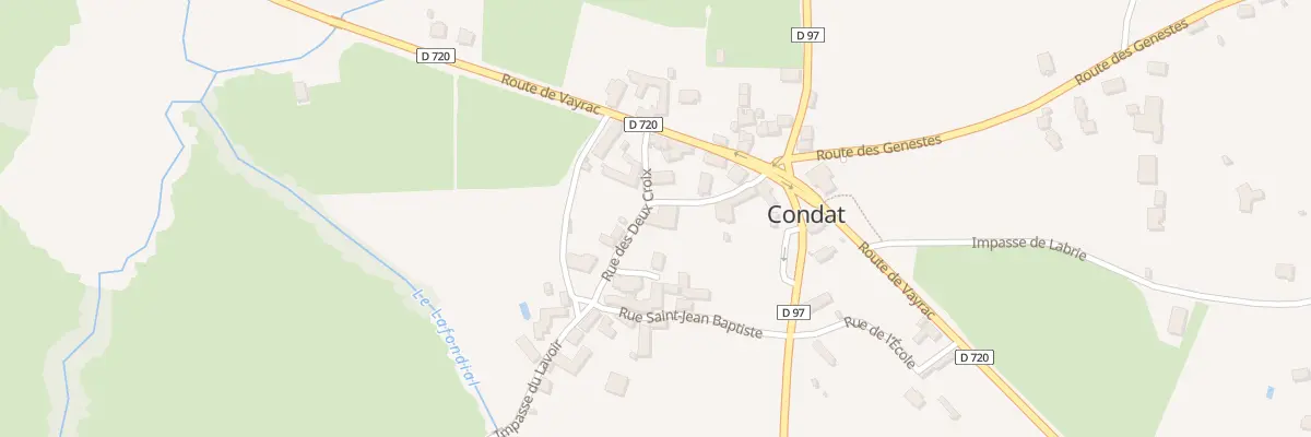 Plan du 5030 Condat à Condat