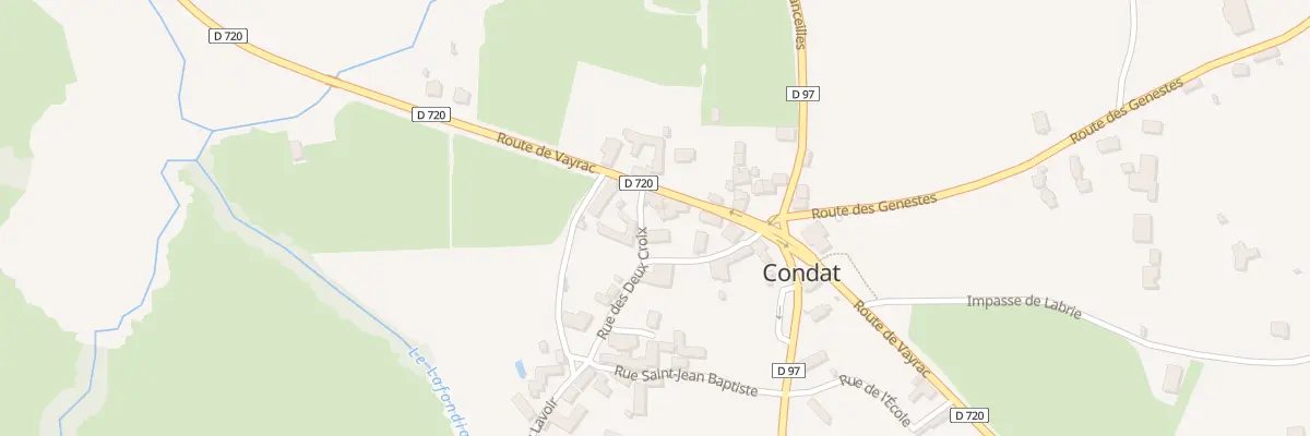 Plan du 112 Rue des Deux Croix à Condat