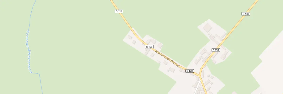 Plan du 3 Rue Artus de Fricourt à Haussez