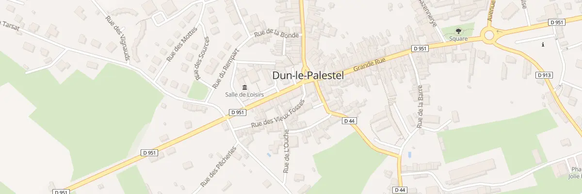 Plan du 85 Gr Grande Rue à Dun-le-Palestel