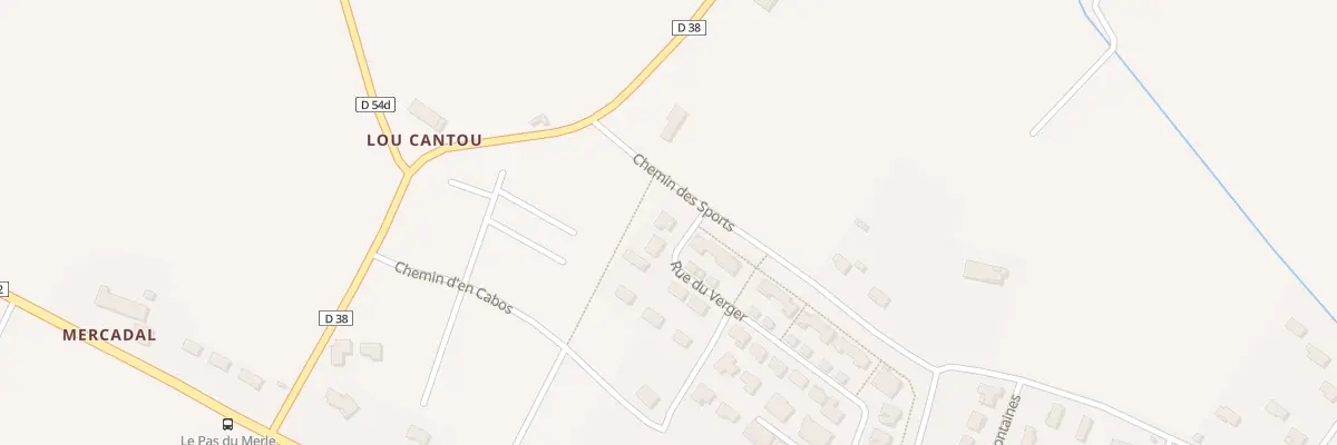 Plan du 299 Rue du Verger à Labastide-Beauvoir