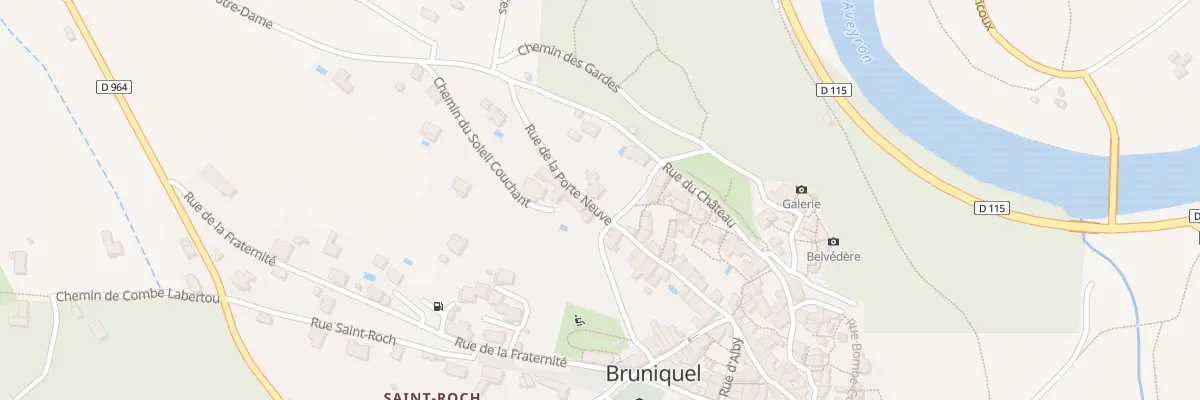 Plan du 2 Rue de la Porte Neuve à Bruniquel