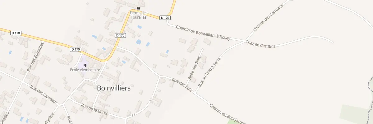 Plan du 3 All des Bois à Boinvilliers