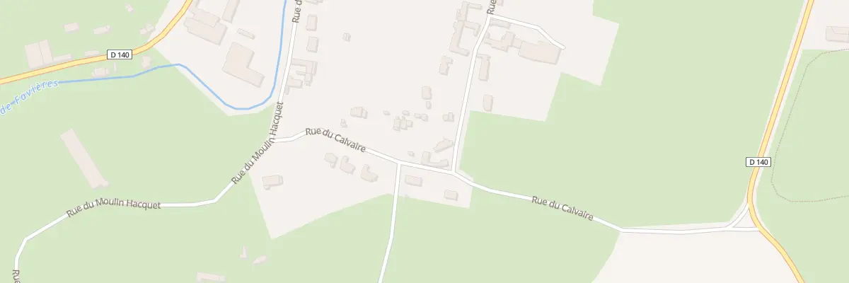 Plan du 167 Rue du Calvaire à Favières