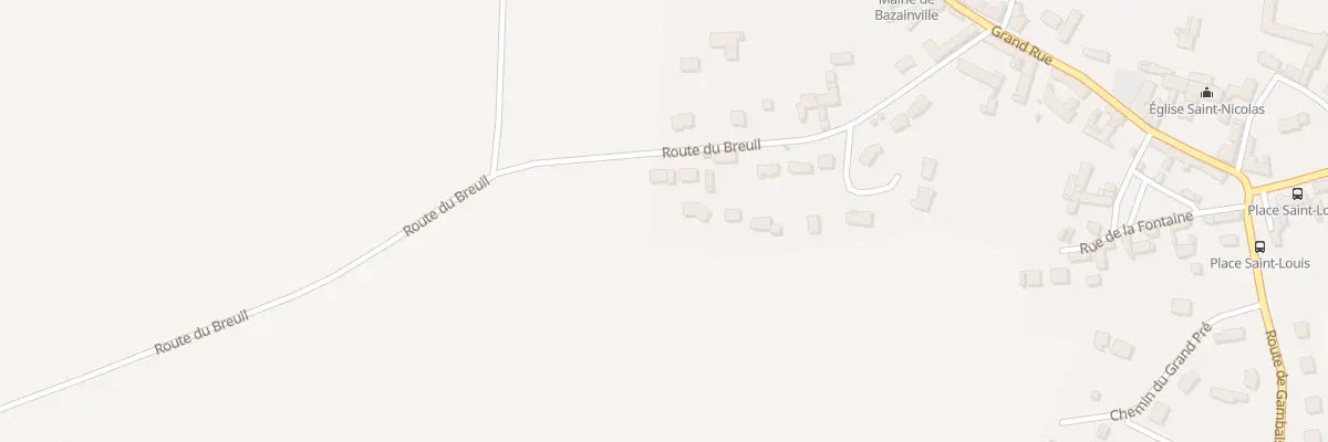 Plan du 13 Rte du Breuil à Bazainville