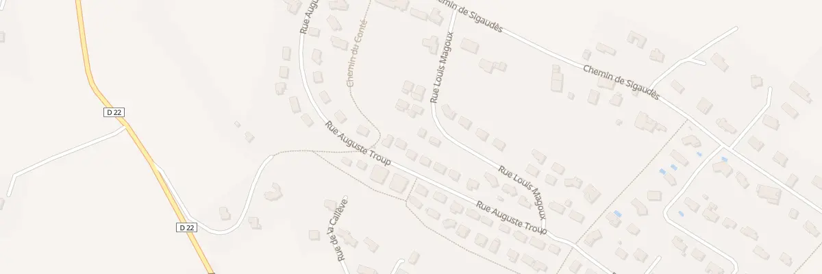 Plan du 20 Rue Auguste Troup à Verfeil