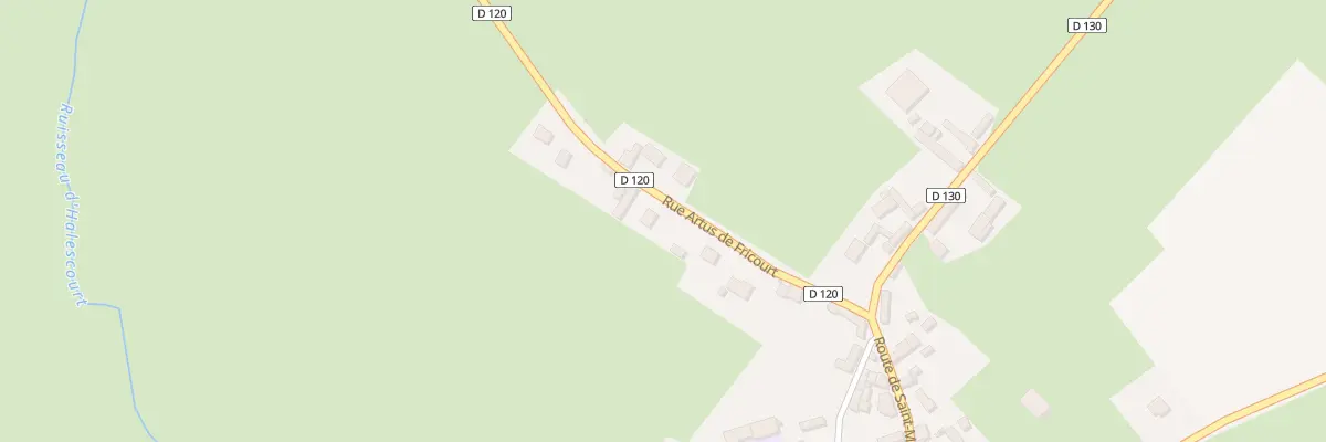 Plan du 1 Rue Artus de Fricourt à Haussez