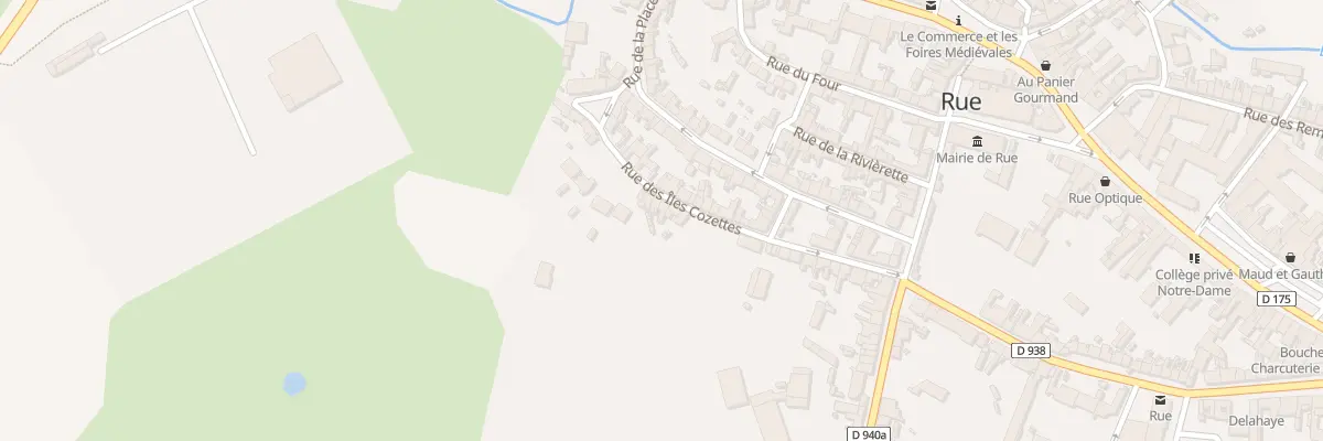 Plan du 23 Rue des Iles Cozettes à Rue