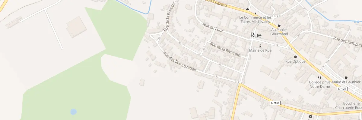 Plan du 16 Rue des Iles Cozettes à Rue