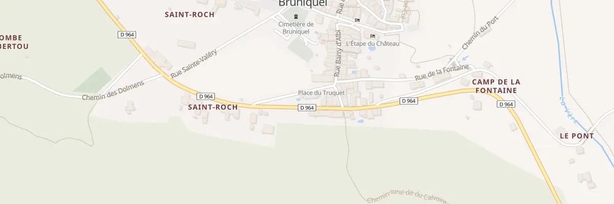 Plan du 2 Pl du Truquet à Bruniquel