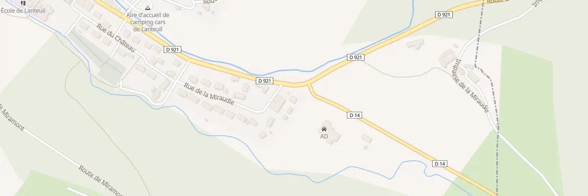 Plan du 2 Rte de Beaulieu à Lanteuil