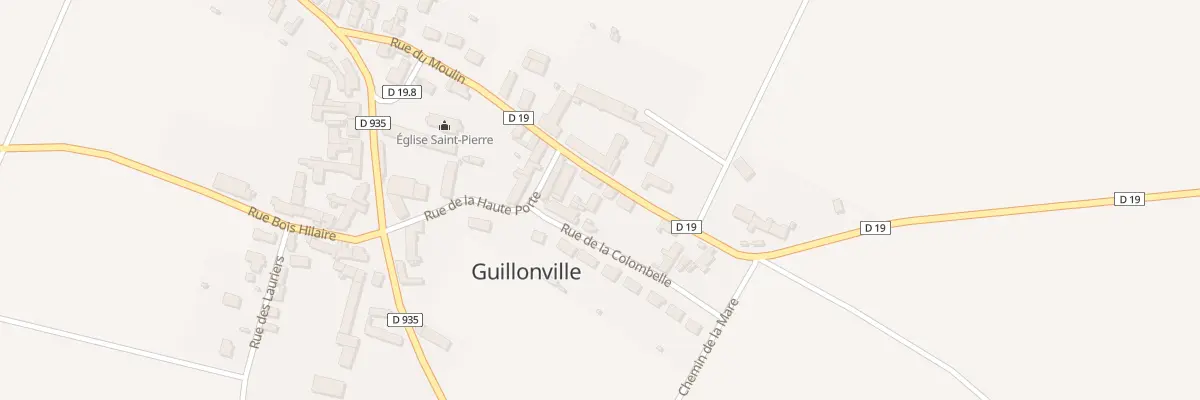 Plan du 10 Rue du Moulin à Guillonville