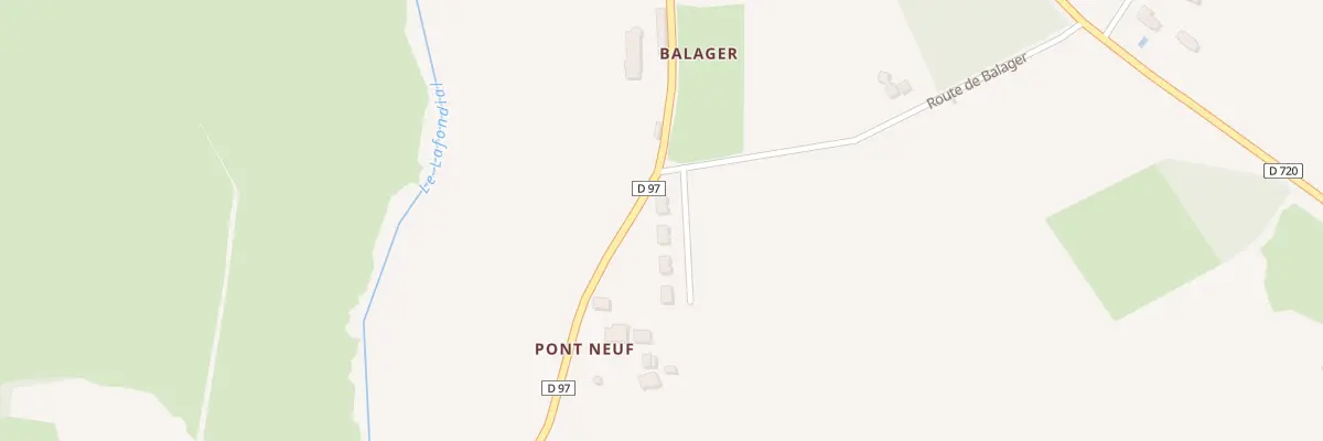 Plan du 323 Rte de Balager à Condat