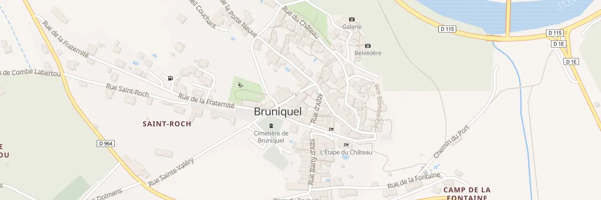 Plan du 10 Rue de l’Hôpital à Bruniquel