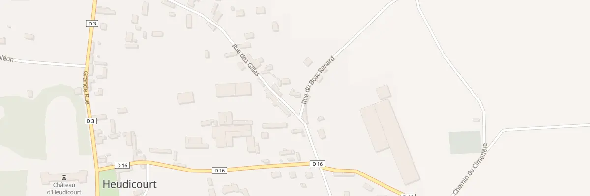 Plan du 33 Rue des Gilles à Heudicourt
