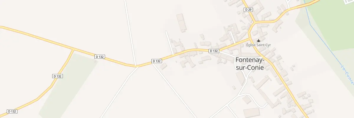 Plan du 7 Rue de la Mairie à Fontenay-sur-Conie