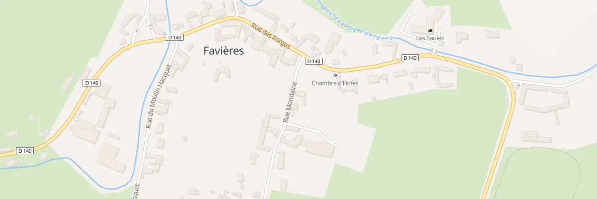 Plan du 35 Rue Mondaine à Favières
